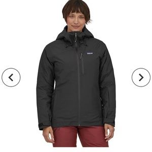 Navy Patagonia insulated powder town jacket